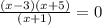 \frac{(x-3)(x+5)}{(x+1)} = 0