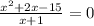 \frac{x^2+2x-15}{x+1} = 0