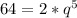 64=2*q^5