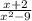 \frac{x+2}{ x^{2} -9} &#10;&#10;