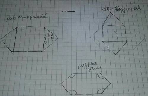 Стороны шестиугольника равны abcdef.найди и выпиши эти названия. 1)разносторонние треугольники; 2)ра