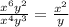 \frac{x^{6}y^{2}}{x^{4}y^{3}}= \frac{x^{2}}{y}