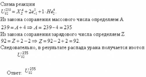 Определите в какой элемент превращается 92u239 после двух b-превращений