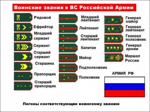 Погоны военнослужащих вс рф 36 штук какие есть можно с описанием и фотографией