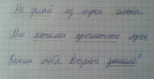 Разберите предложения по членам. не делай из мухи слона. каким тебя ветром занесло. мне хотелось про