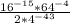 \frac{16^{-15}*64^{-4}}{2*4^{-43}}