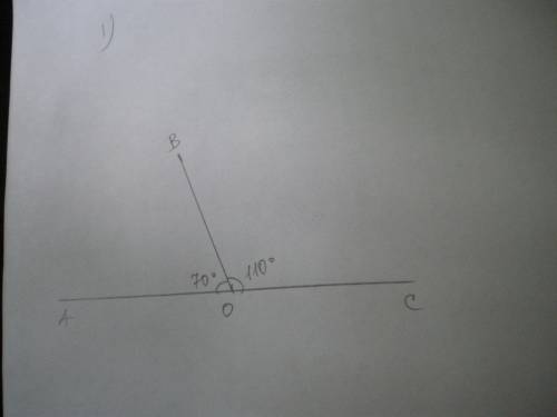 Найдите углы aob и boc если aob на 40градусов больше чем boc а aoc развернутый постройте чертеж