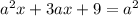 a^2x+3ax+9=a^2