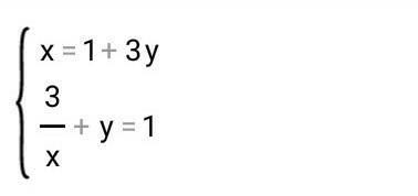 Выразите из уравнения x - 3y =1 графиком какого из уравнений не является прямая? 1) 3x = 2 - y 2) x/