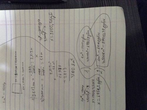 1квадратный метр стоит 1500р какая сумма будет с размерами 2813 мм на 1600 мм и с такими же размерам
