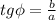 tg \phi = \frac{b}{a}