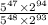 \frac{ {5}^{47} \times {2}^{94} }{ {5}^{48} \times {2}^{93} }