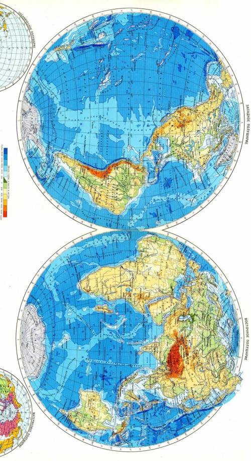 Какая эта карта? (полушарий, политическа? )