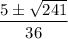 \dfrac{5 б \sqrt{241}}{36}