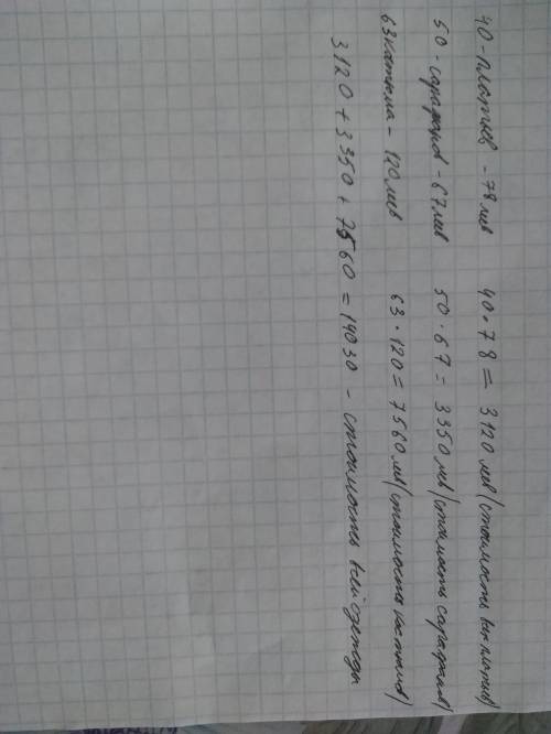 Перед новогодними праздниками продали: 40 платьев по 78 леев за каждое, 50 сарафанов по 67 леев за к