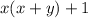 x(x+y)+1