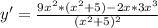 y'=\frac{9x^{2}*(x^{2}+5)-2x*3x^3}{(x^{2}+5)^2}