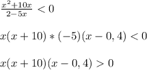 \frac{x^{2}+10x}{2-5x}