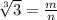 \sqrt[3]{3}=\frac{m}{n}