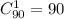 C^1_{90}=90