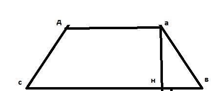 Бична сторона ривнобичнои трапеции и высота проведенная из вершины тупого кута утворюють кут 17 град