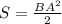 S=\frac{BA^2}{2}