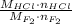 \frac{M_{HCl} \cdot n_{HCl}}{M_{F_2} \cdot n_{F_2}}