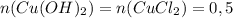 n(Cu(OH)_2)=n(CuCl_2)=0,5