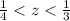 \frac{1}{4}