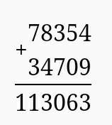 Вычисли столбиком 85403-34972 345*7 78354+34709 4920*9 865382-736250 3021*5