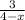 \frac{3}{4-x}