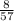 \frac{8}{57}