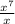 \frac{x^{7} }{x}