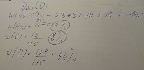 Найдите массовые доли элементов: na3co4, h3po4