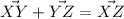 \vec{XY}+\vec{YZ}=\vec{XZ}