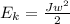 E_{k}=\frac{Jw^2}{2}