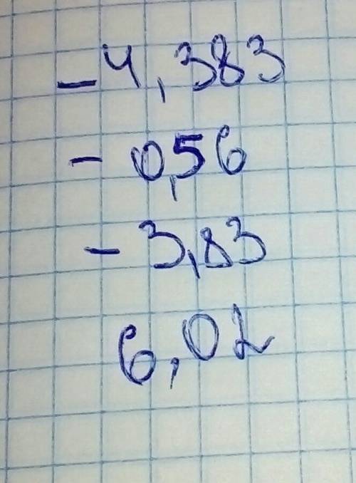 Решите -8,,3)+0,017 -2,52+(-2,,44) -3,17+1,94+(-2,6) 2,21+(-3,,26)