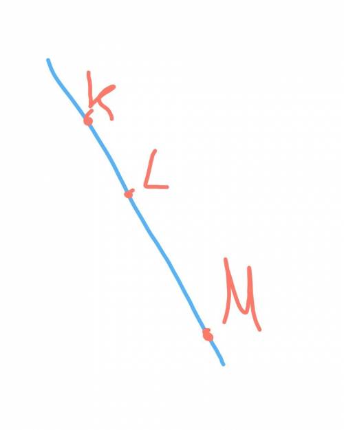 Точки klm расположены на одной прямой, причемkl=5см lm=13см.какой может быть длина отрезка km?