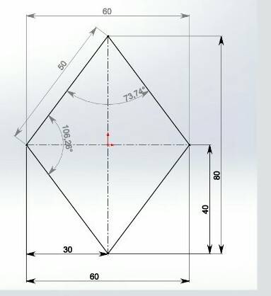 Постройте ромб по заданному условию 1) a = 50 мм, a = 110° 2) a = 4 см, β = 60° 3) d = 4 см, e = 3 с