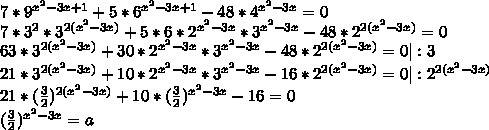 Решите 1. 8^5-x - 7^x-8 2. 9^x+2 = 13^2x-1 3. 3^x+4 - 5^x+3 = 3^x - 5^x+2 4. 27^x-2/3 - 9^x-1 = 2*3^