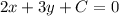 2x+3y+C=0