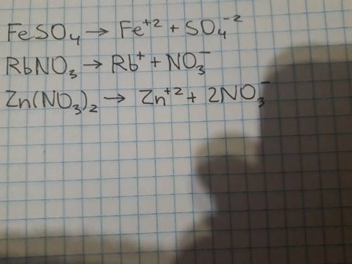 Составьте уравнения гидролиза солей feso4. rbno3. zn(no3)2