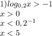 1)log_{0,2}x-1\\ x0\\x