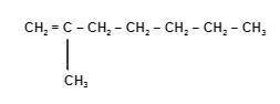 Структурна формула 2-метил-1-гептен