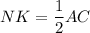 NK=\dfrac{1}{2}AC