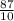 \frac{87}{10}