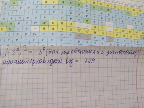 Как решить (-3²)³? с подробными объяснениями каждого шага, ❤️