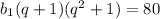 b_1(q+1)(q^2+1)=80