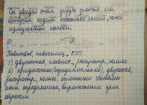 Он увидел там груды тряпья , на котором сидели несколько семей , тоже измученных качкой. сделайте си