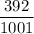 \dfrac{392}{1001}